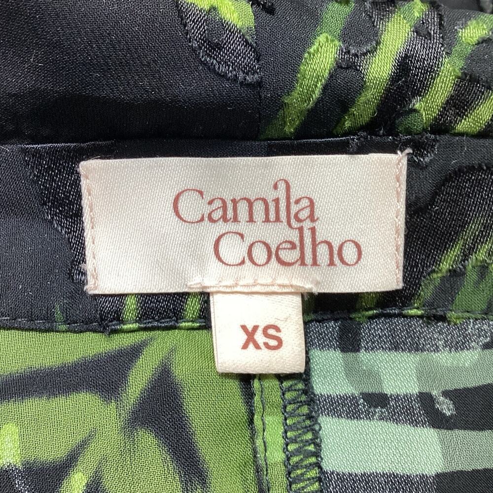 Camila Coelho Chic Black Palm Amelia Romper Size XS - Picture 4 of 4
